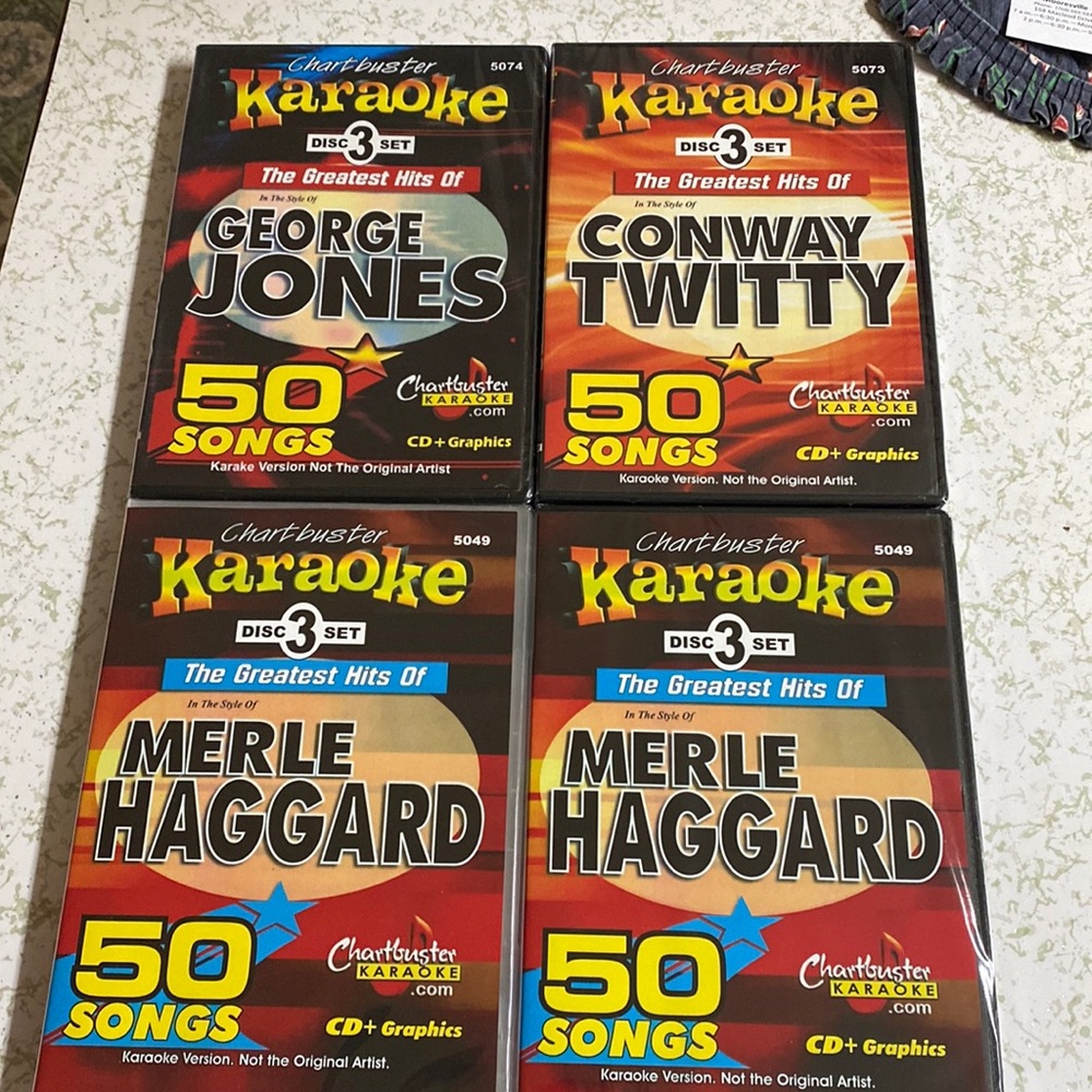Karaoke cds.